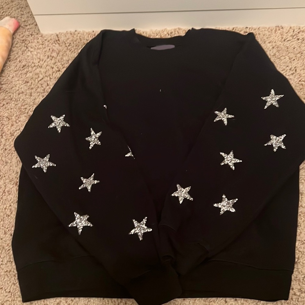 CARMAR black and silver star sweater